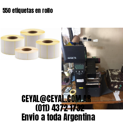 550 etiquetas en rollo
