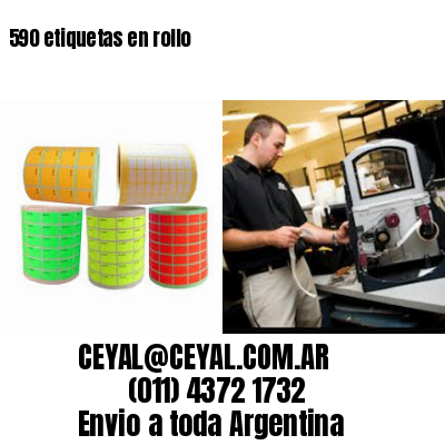 590 etiquetas en rollo