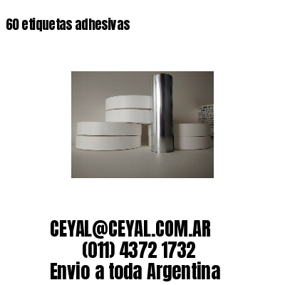 60 etiquetas adhesivas