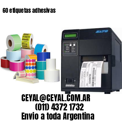 60 etiquetas adhesivas
