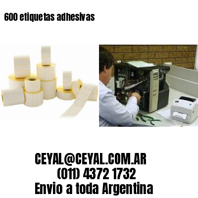 600 etiquetas adhesivas