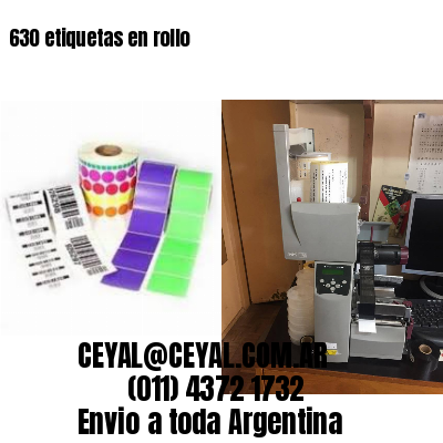 630 etiquetas en rollo