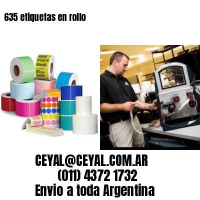 635 etiquetas en rollo