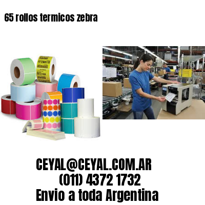 65 rollos termicos zebra