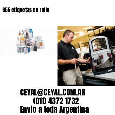 655 etiquetas en rollo