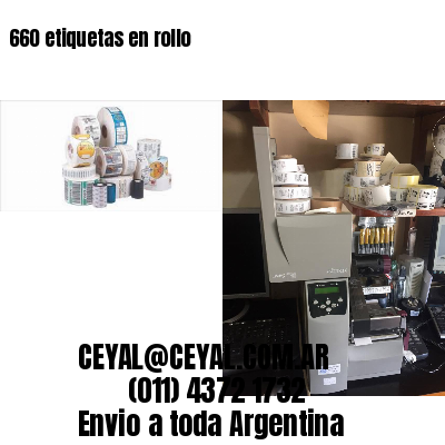 660 etiquetas en rollo