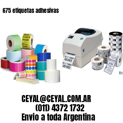 675 etiquetas adhesivas