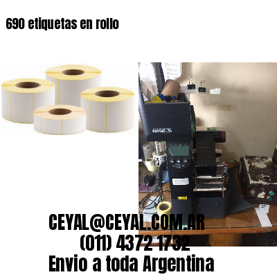 690 etiquetas en rollo