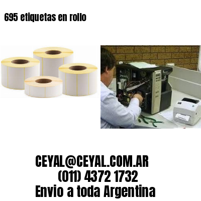 695 etiquetas en rollo