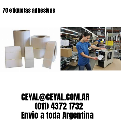 70 etiquetas adhesivas