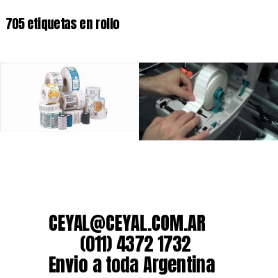 705 etiquetas en rollo