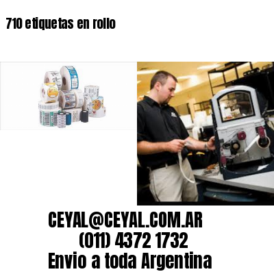 710 etiquetas en rollo