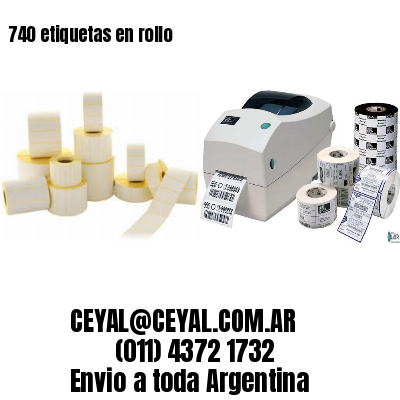 740 etiquetas en rollo