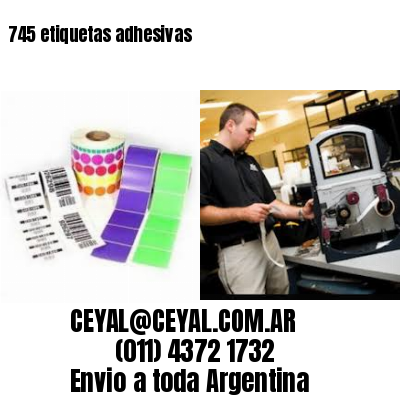 745 etiquetas adhesivas
