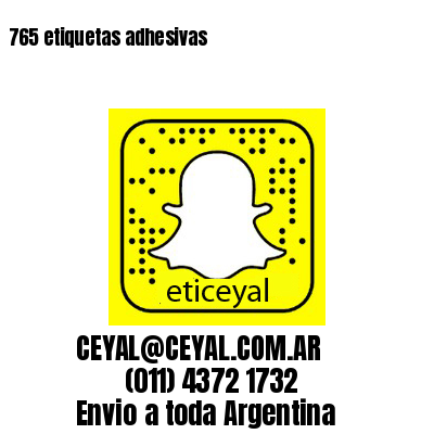 765 etiquetas adhesivas