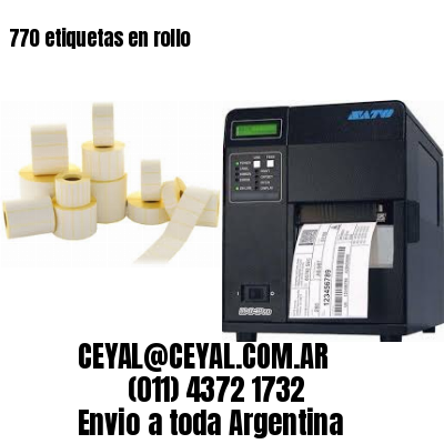 770 etiquetas en rollo