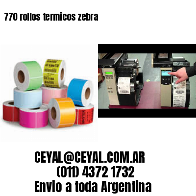 770 rollos termicos zebra
