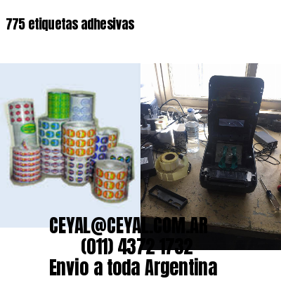 775 etiquetas adhesivas