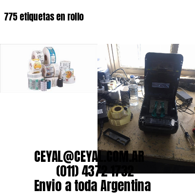 775 etiquetas en rollo