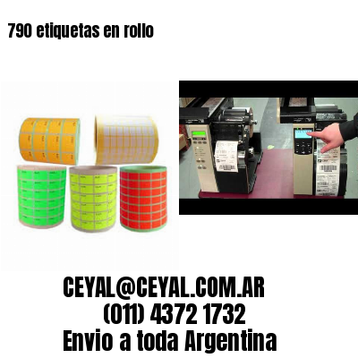 790 etiquetas en rollo