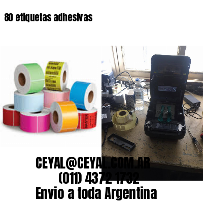 80 etiquetas adhesivas