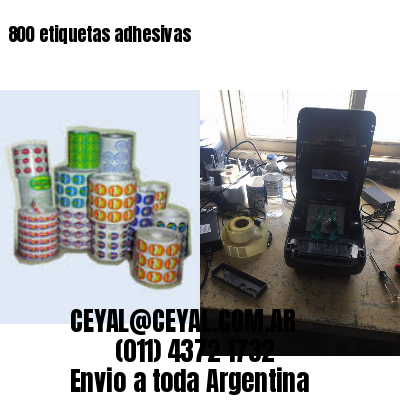 800 etiquetas adhesivas