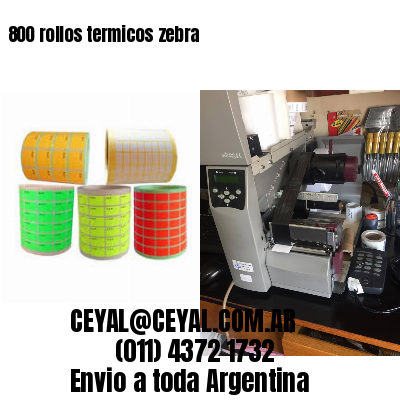 800 rollos termicos zebra