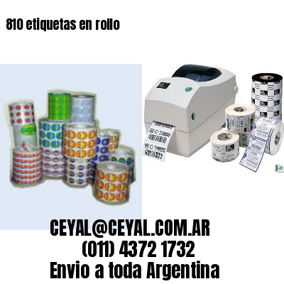 810 etiquetas en rollo