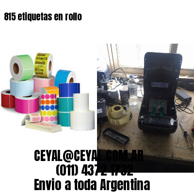 815 etiquetas en rollo