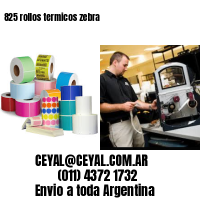 825 rollos termicos zebra