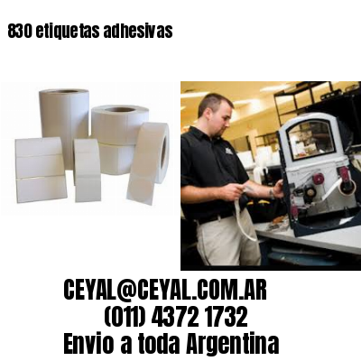 830 etiquetas adhesivas