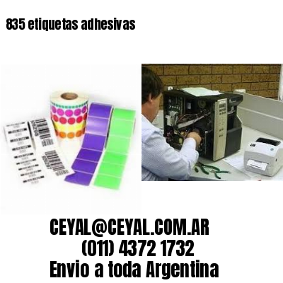 835 etiquetas adhesivas