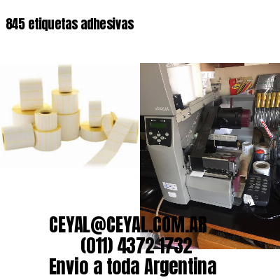 845 etiquetas adhesivas