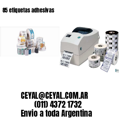 85 etiquetas adhesivas