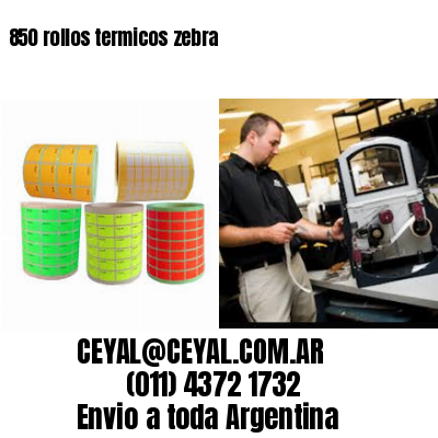850 rollos termicos zebra