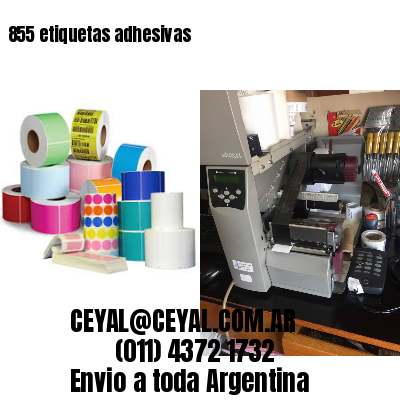 855 etiquetas adhesivas