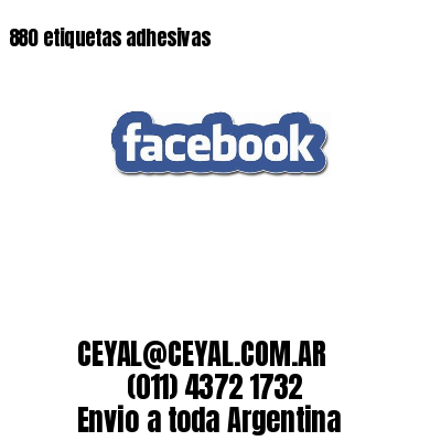 880 etiquetas adhesivas