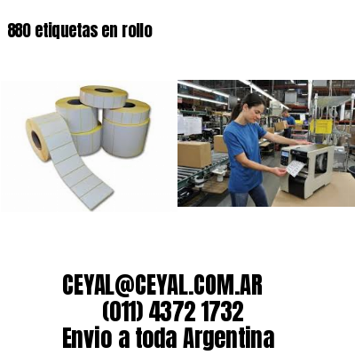 880 etiquetas en rollo
