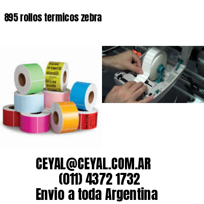 895 rollos termicos zebra