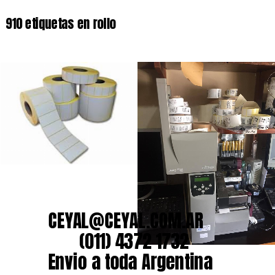 910 etiquetas en rollo