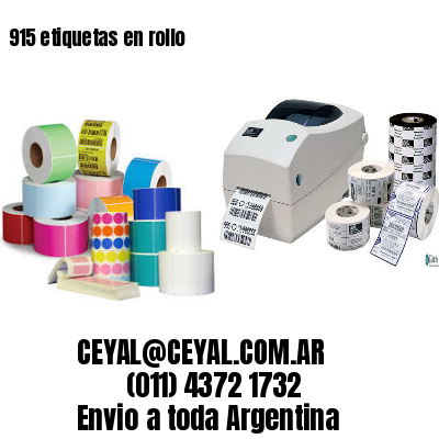 915 etiquetas en rollo