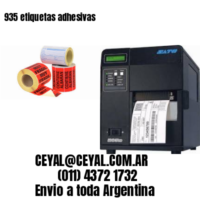 935 etiquetas adhesivas