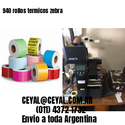 940 rollos termicos zebra