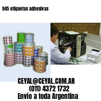 945 etiquetas adhesivas