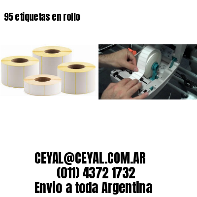 95 etiquetas en rollo
