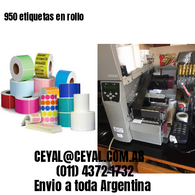 950 etiquetas en rollo