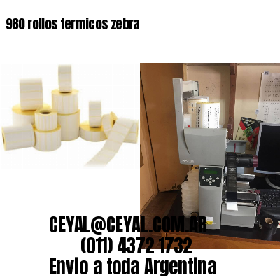 980 rollos termicos zebra