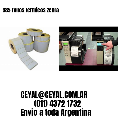 985 rollos termicos zebra