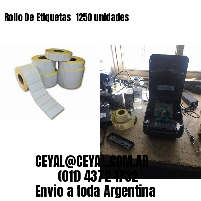 Rollo De Etiquetas  1250 unidades