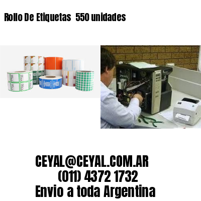 Rollo De Etiquetas  550 unidades